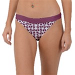 Bk Love In Pieces Print Pattern Design Band Bikini Bottoms