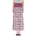 Bk Love In Pieces Print Pattern Design Full Length Maxi Skirt