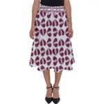 Bk Love In Pieces Print Pattern Design Perfect Length Midi Skirt