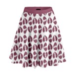 Bk Love In Pieces Print Pattern Design High Waist Skirt