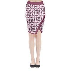 Bk Love In Pieces Print Pattern Design Midi Wrap Pencil Skirt from ArtsNow.com