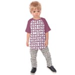 Bk Love In Pieces Print Pattern Design Kids  Raglan T-Shirt