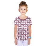 Bk Love In Pieces Print Pattern Design Kids  One Piece T-Shirt