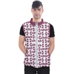 Bk Love In Pieces Print Pattern Design Men s Puffer Vest