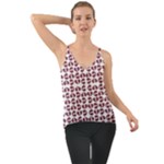 Bk Love In Pieces Print Pattern Design Chiffon Cami