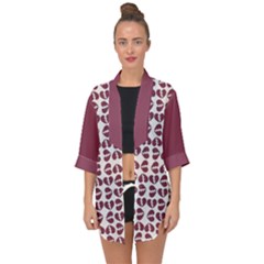 Open Front Chiffon Kimono 