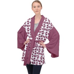 Long Sleeve Velvet Kimono  