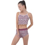 Bk Love In Pieces Print Pattern Design Summer Cropped Co-Ord Set