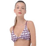 Bk Love In Pieces Print Pattern Design Knot Up Bikini Top