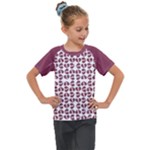 Bk Love In Pieces Print Pattern Design Kids  Mesh Piece T-Shirt