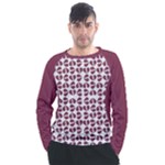 Bk Love In Pieces Print Pattern Design Men s Long Sleeve Raglan T-Shirt