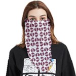 Bk Love In Pieces Print Pattern Design Face Covering Bandana (Triangle)