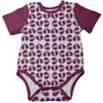 Bk Love In Pieces Print Pattern Design Baby Short Sleeve Bodysuit