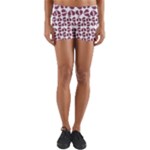 Love In Pieces Print Pattern Design Yoga Shorts