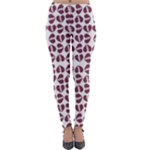 Love In Pieces Print Pattern Design Lightweight Velour Leggings