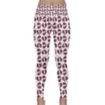 Love In Pieces Print Pattern Design Lightweight Velour Classic Yoga Leggings