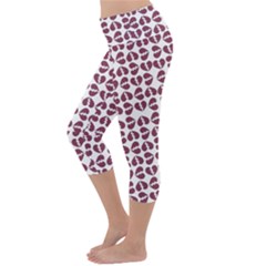 Lightweight Velour Capri Yoga Leggings 