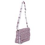 Love In Pieces Print Pattern Design Shoulder Bag with Back Zipper