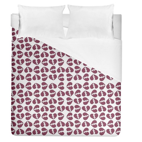 Love In Pieces Print Pattern Design Duvet Cover (Queen Size) from ArtsNow.com