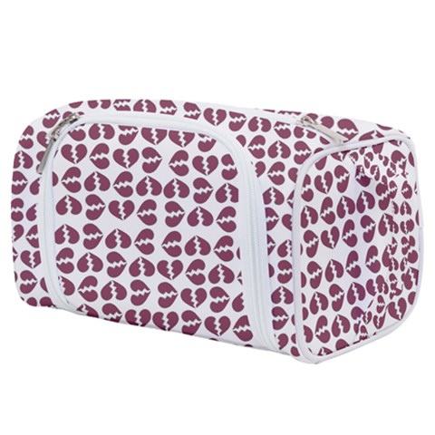 Love In Pieces Print Pattern Design Toiletries Pouch from ArtsNow.com