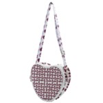 Love In Pieces Print Pattern Design Heart Shoulder Bag