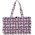 Love In Pieces Print Pattern Design Canvas Work Bag