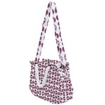 Love In Pieces Print Pattern Design Rope Handles Shoulder Strap Bag