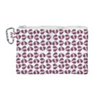 Love In Pieces Print Pattern Design Canvas Cosmetic Bag (Medium)