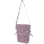 Love In Pieces Print Pattern Design Folding Shoulder Bag