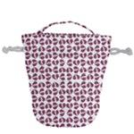 Love In Pieces Print Pattern Design Drawstring Bucket Bag