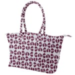 Love In Pieces Print Pattern Design Canvas Shoulder Bag