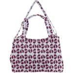 Love In Pieces Print Pattern Design Double Compartment Shoulder Bag