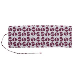 Love In Pieces Print Pattern Design Roll Up Canvas Pencil Holder (M) from ArtsNow.com