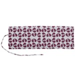 Love In Pieces Print Pattern Design Roll Up Canvas Pencil Holder (M)