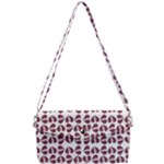 Love In Pieces Print Pattern Design Removable Strap Clutch Bag