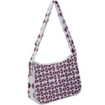 Love In Pieces Print Pattern Design Zip Up Shoulder Bag