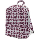 Love In Pieces Print Pattern Design Zip Up Backpack