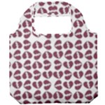 Love In Pieces Print Pattern Design Foldable Grocery Recycle Bag