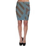 Earthbound Geometry Print Bodycon Skirt