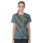 Earthbound Geometry Print Women s Cotton T-Shirt