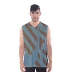 Earthbound Geometry Print Men s Basketball Tank Top