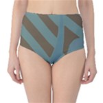 Earthbound Geometry Print Classic High-Waist Bikini Bottoms