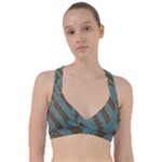 Earthbound Geometry Print Sweetheart Sports Bra