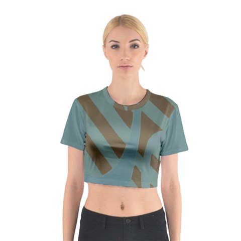 Earthbound Geometry Print Cotton Crop Top from ArtsNow.com