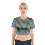 Earthbound Geometry Print Cotton Crop Top