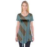 Earthbound Geometry Print Short Sleeve Tunic 