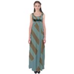 Earthbound Geometry Print Empire Waist Maxi Dress