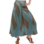 Earthbound Geometry Print Women s Satin Palazzo Pants