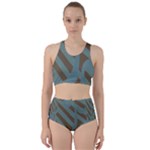 Earthbound Geometry Print Racer Back Bikini Set