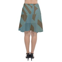 Chiffon Wrap Front Skirt 